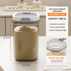 【Fireheart Warrior】 Formula Powder Storage Container with Scoop and Leveller Airtight Dry Food Jar 800ml 1300ml 1800ml