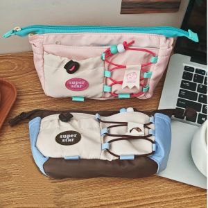 LKMART Exaggerated Stationery Case Adjustable Office Supplies Makeup Storage Bag Cute  Pencil Pouch Birthday Gift