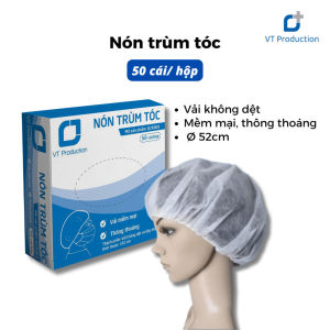 Combo 50 cái nón trùm tóc phòng sạch con sâu VT
