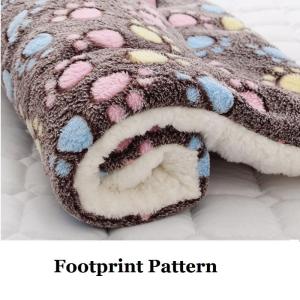 【HATELI】Pet Blanket Dog Bed Cat Mat Soft Coral Fleece Winter Thicken Warm Sleeping Beds for Small Medium Dogs Cats dog bed for shih tzu