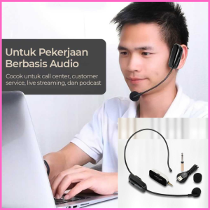 COD TaffSTUDIO mic mikrofon Wireless suara jernih youtuber karaoke podcast Interview imam masjid UHF