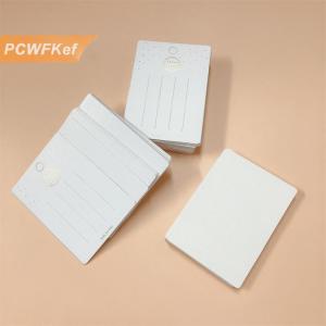 【PCWFKef】 กิ๊บติดผมสีขาวน่ารัก50ชิ้นปิ่นปักผมบรรจุภัณฑ์เล็กๆสำหรับโชว์ผมกิ๊บกระดาษแข็ง