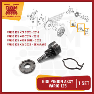 Gigi Pinion Assy VARIO 125 FI (TOKAIDO) - Gear Ger Pinion Kick Stater Komplit Slah Selah HONDA VARIO
