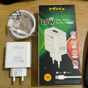 Tc A96 / Travel Charger Infinix 80W Support Fast Charging Micro & Type C