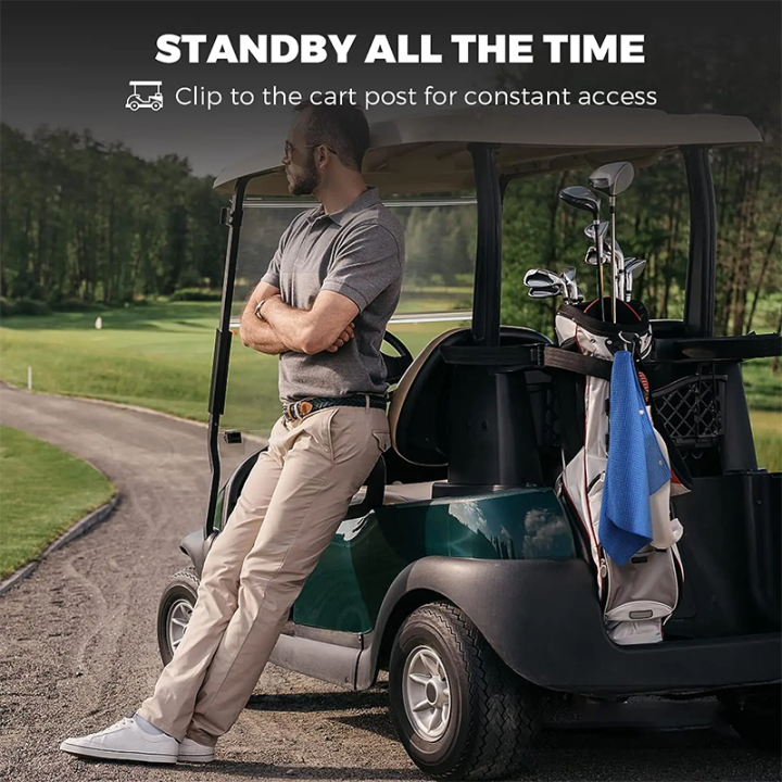 GYM%C2%B7PRO%20Golf%20Towel%2040x60cm%20Microfiber%20With%20Hook%20Heavy%20Duty%20Clip%20Waffle%20Absorbent%20Quick-drying%20for%20Golf%20Lovers%20Sports%20-%20Image%203