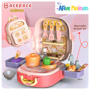 [AFive] Wastafel Keluar Air Kitchen Backapack | Mainan Masak Masakan Anak Perempuan | Hadiah Ultah