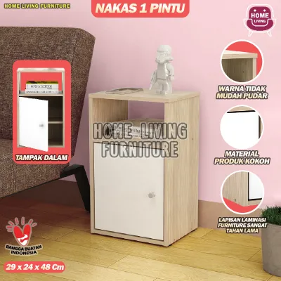 NAKAS BED SIDE TABLE SERBAGUNA MINIMALIS NAKAS 1P1L MEJA NAKAS KUNCI NAKAS TEMPAT TIDUR MEJA SAMPING