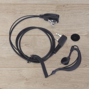 【Chinatera】 2 PIN Earpiece Headset PTT MIC Interphone Earphone Earpiece 1M Walkie Talkie Headset with Microphone Walkie Talkie Headphone for Baofeng UV5R