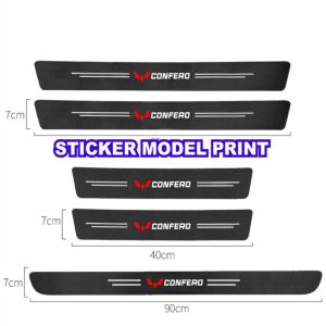 5Pcs Wuling Confero Alvez Almaz Air ev Sticker carbon wuling pijkana pintu Terbaru Model Print / bukan tempelan