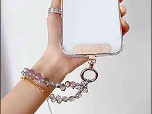 Stainless Steel Phone Lanyard Clip Patch 360° Rotatable Anti-lost Phone Case Hanging Rope Snap Detachable Ultra-thin lanyard strap