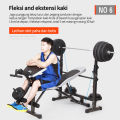 Epic Finds Bench Press Besa Adjustable Multi Gym Weight Bench Barbell Alat Olahraga Rumahan Fitness Gym. 