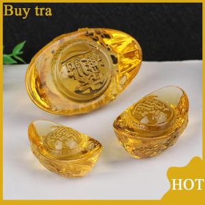 [Buytra] จีนฮวงจุ้ยหยวน Bao มังกรรูปแบบ Ingot Lucky Blessing หน้าแรกเครื่องประดับ