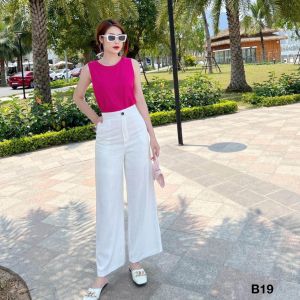 Đồ bộ nữ tay ngắn quần dài chất đũi tơ