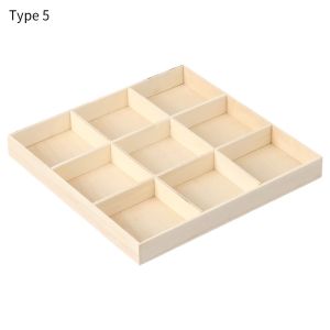 INVADER Gift Jewelry Display Pallet Divided Drawer Desktop Organizer Storage Wooden Box Flowerpot Wood Tray Bonsai Holder