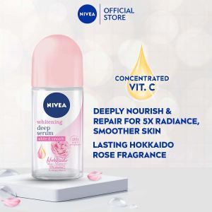 NIVEA Deodorant Female Deep Brightning Serum Hokkaido Rose (F) RO 50ml (Deodoran Perempuan)