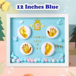 【New】Baby Hand Print And Foot Print Memory DIY Clay Art Frame/ Handprint and footprint 宝宝手足印泥胎毛纪念品【Fast Delivery】