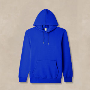 Kanvas Pullover Hoodie Jacket for Men & Women w/ Drawstring & Pockets Longsleeve Sweatshirts Sweater Plain Royal Blue