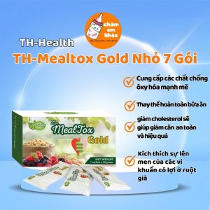 Bột Mealtox Gold TH Health Bổ Sung Xơ Quả Mọng Lợi Khuẩn Hỗ Trợ DETOX Hộp Nhỏ Loại 7 Gói Malaysia