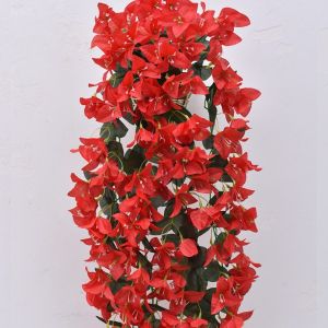 YESMILE Fake Silk Faux Bougainvillea UV Resistant Realistic Artificial Flowers Plant Long Trailing Bougainvillea Vines for Planter Gardens Balcony Porch