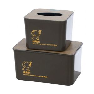 Hộp đựng giấy để bàn HOKORI nhựa VIỆT NHẬT cao cấp -  Đựng giấy ăn vệ sinh khẩu trang - 2738/9