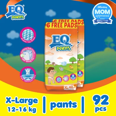 EQ Pants XL (12-16 kg) - 46 pcs x 2 packs (92 pcs) - Diaper Pants