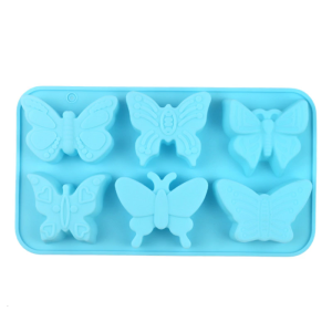 Butterfly Shape 6 Cavity Silicone Molds Heat Resistant Mousses Ice Creams Dessert Maker For Valentines Day Baking Easy Cleaning Kitchen Tool