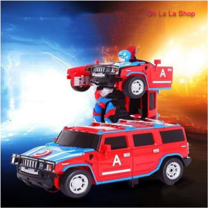 Đồ chơi siêu xe biến hình siêu nhân Hummer cỡ lớn cực chất cho bé trai Xe ô tô biến hình robot