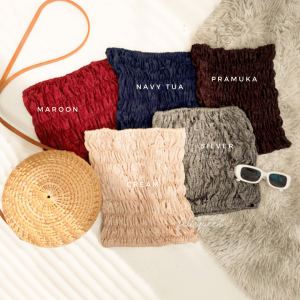 Desain Kasual Pria: Top Kerut Kembang & Bahan Katun Nyaman