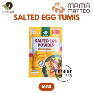 EMAKU Salted Egg Powder Sachet Bumbu Masak Dapur Tabur Bubuk Emaku Telur Asin Non MSG / Penyedap Rasa 16gr / BANDUNG