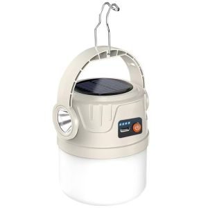 FDYRU LED Light Solar Powered Light USB Rechargeable IP55 Waterproof Camping Light Retro Style Ultra Bright Rechargeable Light Outdoor Camping