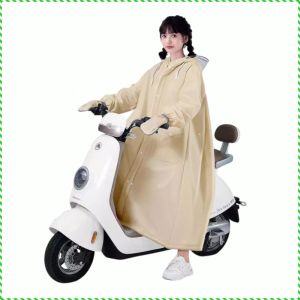 Raincoat Removable Mask Waterproof Jacket Portable Double Adjustable Waistband Play Extra Long Foot Cover