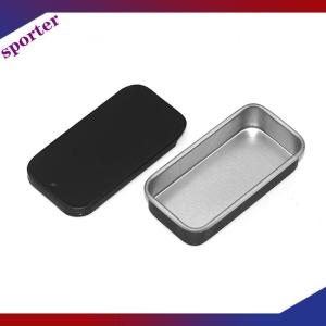 Sporter Kim loại hình chữ nhật rỗng mini hộp thiếc tinplate đẩy kẹo Pill trường hợp lưu trữ hộp