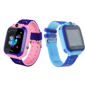 Kids Smartwatch With LBS Locator SOS Emergency Call Two Way Calling Voice Chat For Children Safety Silicone Metal Design