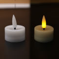 【Free Shipping】เทียนเทียนกลมขนาดเล็ก LED 5ชิ้นสำหรับตกแต่งบ้านอุปกรณ์ตกแต่งปาร์ตี้งานวันเกิดไร้เปลวไฟอุปกรณ์ไฟโคมไฟรูปเทียน LED. 