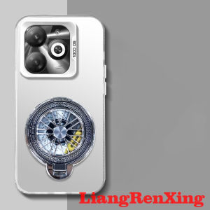 FOR เคส Case สำหรับ infinix Smart 9 HOT 50i HOT 50 5G 2024 ศัพท์ปลอกฮาร์ด Case TPU ป้องกันเรียบกันกระแทกปกการออกแบบใหม่ความงามกับผู้ถือสำหรับผู้ชาย Gyro Mount CYTLZJ01