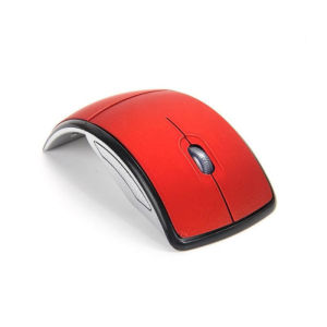 VAORLO 2.4 Ghz Foldable Wireless Optical Mouse Non-Slip Mouse with Mini USB Receiver for Laptop PC