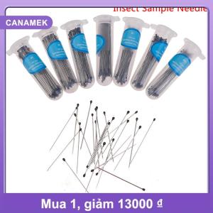 【CANAMEK】 100pcs chân côn trùng Mẫu kim thép không gỉ cho trường học phòng thí nghiệm côn trùng học