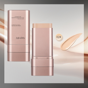 Double Headed Foundation Stick With Make-up Brush Long Lasting Concealer Foundation Liquid Natural Lightweight Waterproof