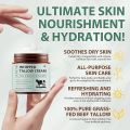 Whipped Beef Tallow for Skin, Organic Face Moisturizer with Grass Fed Beef Tallow & Raw Honey, Deeply Moisturizes Face & Body, Reduces Skin Irritation and Sensitivity, 4.2 Oz. 