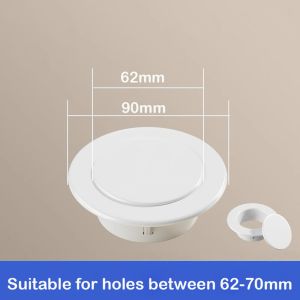 UTOPUS Split Type Air Conditioning Pipes Cover White Plastic Wall Decorative Cover Wall Hole Duct Cover Cable Entry