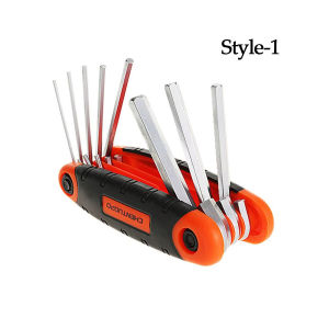 ของมาใหม่！ชุด8ตัว ตลับกุญแจหกเหลี่ยม ขนาด1.5-8mm.ประแจแฉก6 เหลี่ยม ประแจแอลพับเก็บได้