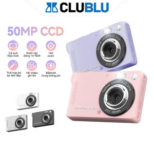 -CLUBLU- Máy Ảnh Kỹ Thuật Số M08 Quay Video 4K Zoom Tự Động AF 50MP Camera Digital Mini Cho Học Sinh