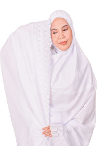 Nanees Telekung Samira with cotton lace