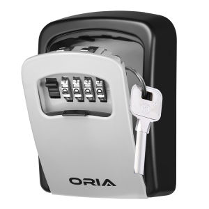 Brifit Key Safe Key Box 4 Digit Combination Key Lock Box Key Safe Can Be Nailed To The Wall Resettable Code 5 Key Capacity Colour Black