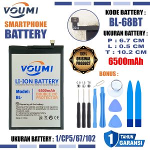 VOUMI BL-68BT / BL68BT Baterai Double IC Power high Capacity Tecno Pova Neo 2 NFC LG6N / Neo 3 LH6N