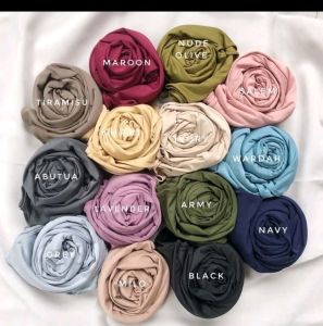 𝐀𝐥𝐦𝐞𝐞𝐫𝐚 - Jilbab Pashmina Tali 150 x 75 Diamond - Kerudung Wanita - Kerudung Pasmina Jumbo /- Kerudung Pasmina Polos Instan Nyaman Terlaris / Kenan hits