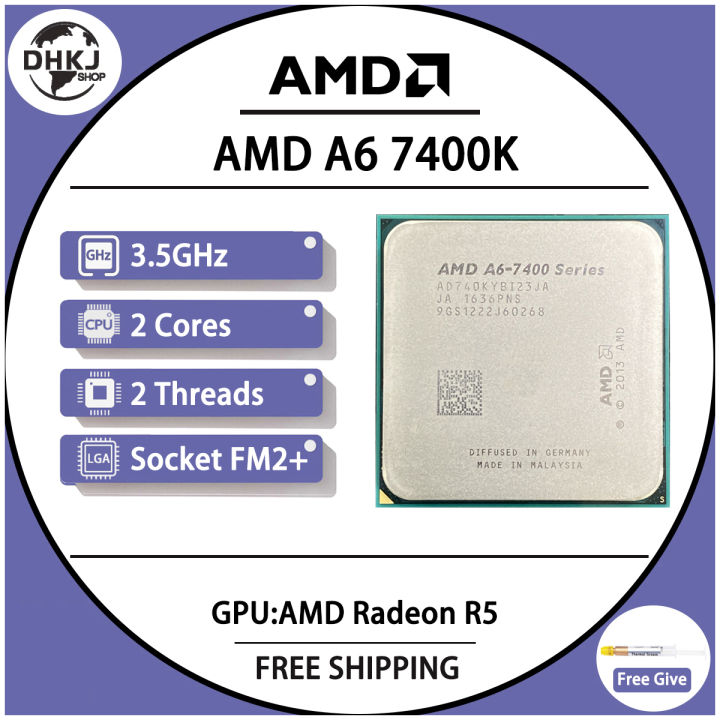 AMD A6-Series A6 7400K A6 7400 K 3.5G Dual-Core Processeur 65W ...