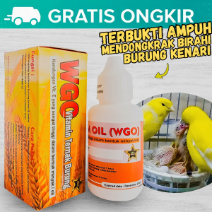 WGO Wheat Oil Germ Vitamin Suplemen Obat Ternak Breeding Burung kenari Agar Cepat Birahi dan Bertelur