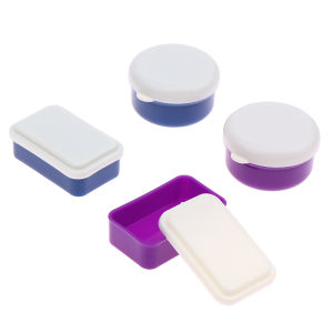 【Clementty】 1:12 Dollhouse Miniature Lunch Box Simulation Plastic Storage Box Mini Fresh Keeping Box Food Toy Model Kitchen Tableware Decor