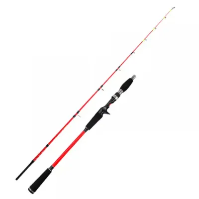 ANYCALL Light Jigging Rod 1.5m Solid Carbon Baitcasting Rod Spinning Rod Surf Fishing Rod Popping Rod